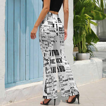 Lade das Bild in den Galerie-Viewer, Schlaghose ausgestellte Leggings für Damen Frauen mit Foto Text selbst gestalten und bedrucken