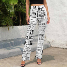 Lade das Bild in den Galerie-Viewer, Schlaghose ausgestellte Leggings für Damen Frauen mit Foto Text selbst gestalten und bedrucken