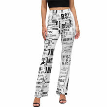 Lade das Bild in den Galerie-Viewer, Schlaghose ausgestellte Leggings für Damen Frauen mit Foto Text selbst gestalten und bedrucken