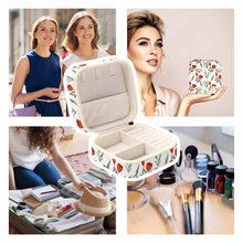 Lade das Bild in den Galerie-Viewer, Schmuckbox Schmuckkoffer Schmuckkasten für Ringe, Ohrringe, Halsketten, Armbänder mit Fotos Muster Text Logo selbst gestalten und bedrucken