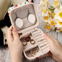 Lade das Bild in den Galerie-Viewer, Schmuckbox Schmuckkoffer Schmuckkasten für Ringe, Ohrringe, Halsketten, Armbänder mit Fotos Muster Text Logo selbst gestalten und bedrucken