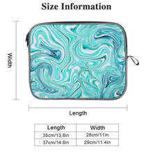 Lade das Bild in den Galerie-Viewer, Schneeflocke Laptop Tasche selbst gestalten und bedrucken