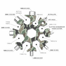 Lade das Bild in den Galerie-Viewer, Schneeflocken-Form Multifunktionswerkzeug Schraubenschlüssel mit Foto Text selbst gestalten und bedrucken