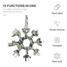 Lade das Bild in den Galerie-Viewer, Schneeflocken-Form Multifunktionswerkzeug Schraubenschlüssel mit Foto Text selbst gestalten und bedrucken