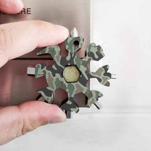 Lade das Bild in den Galerie-Viewer, Schneeflocken-Form Multifunktionswerkzeug Schraubenschlüssel mit Foto Text selbst gestalten und bedrucken