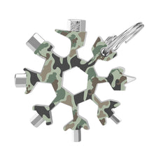 Lade das Bild in den Galerie-Viewer, Schneeflocken-Form Multifunktionswerkzeug Schraubenschlüssel mit Foto Text selbst gestalten und bedrucken