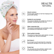 Lade das Bild in den Galerie-Viewer, Schnelles Trocknen Haare Handtuch Turban Mütze Hut aus Frottee selbst gestalten und bedrucken mit Foto selbst gestalten und bedrucken