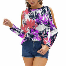 Lade das Bild in den Galerie-Viewer, Schulterfrei T-Shirt mit Rundhalsausschnitt NZ150 für Damen Frauen mit Foto Text selbst gestalten und bedrucken