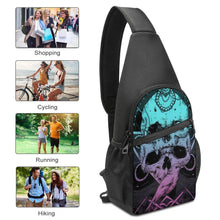 Lade das Bild in den Galerie-Viewer, Schultertasche Umhängetasche A002 Sling Bag Rucksack Crossbody Rucksack Brusttasche mit Foto / Text selbst gestalten und bedrucken