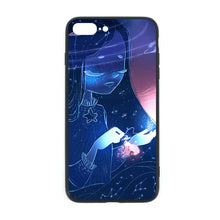 Lade das Bild in den Galerie-Viewer, Schwarze TPU-Glashülle Handyhülle für iPhone 7P / 8P mit Foto selbst gestalten und bedrucken