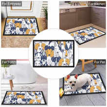 Lade das Bild in den Galerie-Viewer, Schwarzer Gummi Vliesstoff Teppich Bodenschutzmatte 40×60cm 50×80cm selbst gestalten und bedrucken