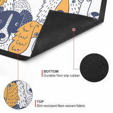 Lade das Bild in den Galerie-Viewer, Schwarzer Gummi Vliesstoff Teppich Bodenschutzmatte 40×60cm 50×80cm selbst gestalten und bedrucken