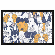 Lade das Bild in den Galerie-Viewer, Schwarzer Gummi Vliesstoff Teppich Bodenschutzmatte 40×60cm 50×80cm selbst gestalten und bedrucken