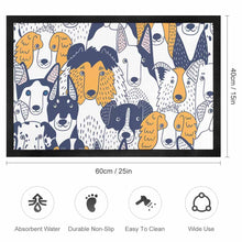 Lade das Bild in den Galerie-Viewer, Schwarzer Gummi Vliesstoff Teppich Bodenschutzmatte 40×60cm 50×80cm selbst gestalten und bedrucken