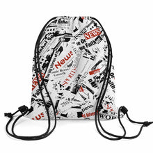 Lade das Bild in den Galerie-Viewer, Segeltuch Canvas Kordelzugbeutel Kordeltasche Rucksack mit Kordelzug 35*42cm mit Fotos Muster Text Logo selbst gestalten und bedrucken