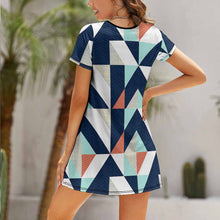 Lade das Bild in den Galerie-Viewer, Sommerkleid Kurzarm-Kleid NZ011 Damen / Frauen selbst gestalten und bedrucken