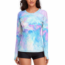 Lade das Bild in den Galerie-Viewer, Sonnenschutz T-Shirt TSHIRT mit vollem Arm Langarmshirt NZ143 Damen / Frauen mit Foto / Text selbst gestalten und bedrucken