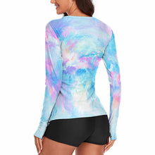 Lade das Bild in den Galerie-Viewer, Sonnenschutz T-Shirt TSHIRT mit vollem Arm Langarmshirt NZ143 Damen / Frauen mit Foto / Text selbst gestalten und bedrucken