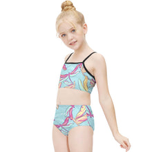 Lade das Bild in den Galerie-Viewer, Split Badeanzug fuer Mädchen / Kinderkleidung / Mädchen Badeanzug mit Foto selbst gestalten und bedrucken