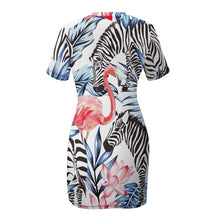 Lade das Bild in den Galerie-Viewer, Sportliches NZ003 Sommerkleid Sport-Kleid NZ003 mit kurzem Arm Damen / Frauen selbst gestalten und bedrucken
