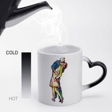Lade das Bild in den Galerie-Viewer, Fototasse Farbwechselbecher schwarze magic Tasse Zaubertassen mit Foto Text selbst gestalten und bedrucken