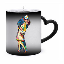 Lade das Bild in den Galerie-Viewer, Fototasse Farbwechselbecher schwarze magic Tasse Zaubertassen mit Foto Text selbst gestalten und bedrucken