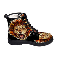 Lade das Bild in den Galerie-Viewer, Damen / Herren Leder Winter Stiefel Voll bedruckte Stiefel mit Foto selbst gestalten und bedrucken