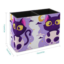 Lade das Bild in den Galerie-Viewer, Stiftehalter aus Leder mit Foto Muster Text Logo selbst gestalten und bedrucken