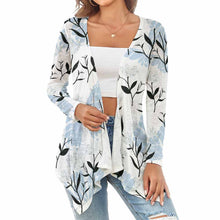 Lade das Bild in den Galerie-Viewer, Strickjacke Cardigan ohne Verschluss in offener Form NZ050 für Damen Frauen mit Foto Muster Text selbst gestalten und bedrucken