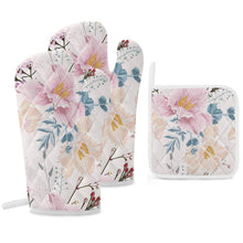 Lade das Bild in den Galerie-Viewer, Topfhandschuhe 3-teilige Set ( 2x Ofenhandschuh + 1x Küchengreifhilfe ) mit Foto selbst gestalten und bedrucken