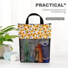 Lade das Bild in den Galerie-Viewer, Trennbare Trocken- und Nassaufbewahrungstasche / Aufbewahrungstasche aus Netzstoff mit Foto selbst gestalten und bedrucken