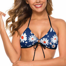 Lade das Bild in den Galerie-Viewer, Triangel-Bikini-Top J18 Push Up Bikini Oberteil mit Zierbändern Damen mit Foto selbst gestalten und bedrucken