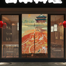 Lade das Bild in den Galerie-Viewer, Türvorhang Spleiß Weißer Hanf 86x143cm selbst gestalten und bedrucken