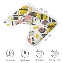 Lade das Bild in den Galerie-Viewer, U-förmige Bodenmatte Toilette Badezimmer WC Teppich rutschfeste Matte Toilettendeckel mit Fotos Muster Text Logo selbst gestalten und bedrucken