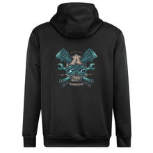 Lade das Bild in den Galerie-Viewer, Unisex Damen / Herren Kapuzenpullover Vorder- und Rückseitendruck mit Fotos Muster Text Logo selbst gestalten und bedrucken