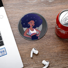 Lade das Bild in den Galerie-Viewer, Untertasse in Form CD-Aufnahme mit Foto Text Muster selbst gestalten und bedrucken