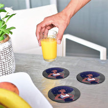 Lade das Bild in den Galerie-Viewer, Untertasse in Form CD-Aufnahme mit Foto Text Muster selbst gestalten und bedrucken