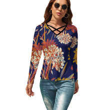 Lade das Bild in den Galerie-Viewer, V-Ausschnitt Langarmshirt NZ118 - Damen / Frauen - selbst gestalten und bedrucken