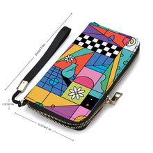 Lade das Bild in den Galerie-Viewer, Lange Vertikale Geldbörse / Vertikale Brieftasche / Leder Portemonnaie vertikal mit Foto selbst gestalten und bedrucken