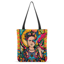 Lade das Bild in den Galerie-Viewer, Vertikale Version Beidseitiger Voll Druck Boutique Handtasche Umhängetasche Strandtasche Schultertasche mit Fotos Muster Text Logo selbst gestalten und bedrucken