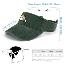 Lade das Bild in den Galerie-Viewer, Visor (1-St) Sonnenvisor mit Schirm aus hochwertiger Baumwolle mit Foto / Text selbst gestalten und bedrucken