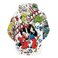 Lade das Bild in den Galerie-Viewer, Voll Druck Kapuzenpullover Damen / Frauen Spleiß mit Foto Muster Text selbst gestalten und bedrucken