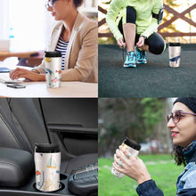 Lade das Bild in den Galerie-Viewer, Voll bedruckte, personalisierte Kaffee-Becher mit Deckel mit Fotos / Bildern oder Text selbst gestalten und bedrucken