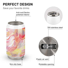 Lade das Bild in den Galerie-Viewer, Vollprint Cola Cup Becher Thermobecher aus Edelstahl 304 mit Deckel und Strohhalm 300ml / 500ml mit Foto Muster Text Logo selbst gestalten und bedrucken