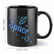 Lade das Bild in den Galerie-Viewer, Vollständiger Druck Mug Tasse Schwarz mit Fotos Muster Text Logo selbst gestalten und bedrucken