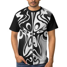 Lade das Bild in den Galerie-Viewer, Vorderseite Print Frontprint Rundhalsshirt Kurzarm Tshirt für Herren mit Fotos Muster Text Logo selbst gestalten und bedrucken