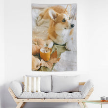 Lade das Bild in den Galerie-Viewer, Wandteppiche Tapisserie Wandtuch Wandbehang mit Foto Text Logo selbst gestalten und bedrucken