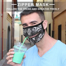 Lade das Bild in den Galerie-Viewer, Waschbare Maske mit Reißverschluss Erwachsene AllOver Druck selbst gestalten und bedrucken