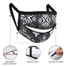 Lade das Bild in den Galerie-Viewer, Waschbare Maske mit Reißverschluss Erwachsene AllOver Druck selbst gestalten und bedrucken