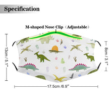 Lade das Bild in den Galerie-Viewer, Waschbare Mund-Nasen-Maske Kindermaske mit Tasche ohne Filter AllOver Druck – vollflächig gestaltbar selbst gestalten und bedrucken